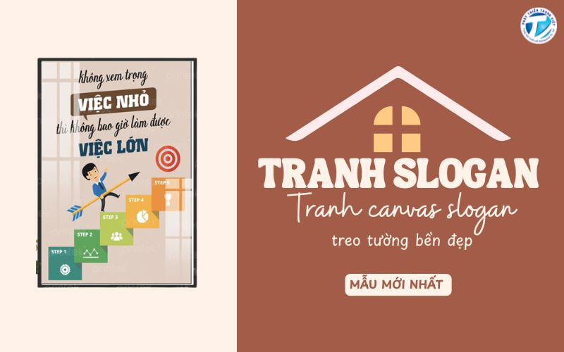 Tranh slogan, tranh canvas slogan treo tường bền đẹp - Tổng hợp mẫu mới nhất